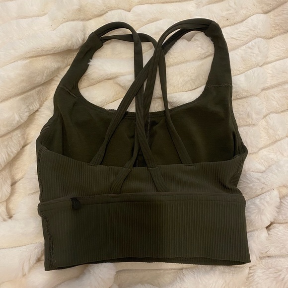 BNWOT Lululemon Dark olive sports bra - Picture 5 of 6